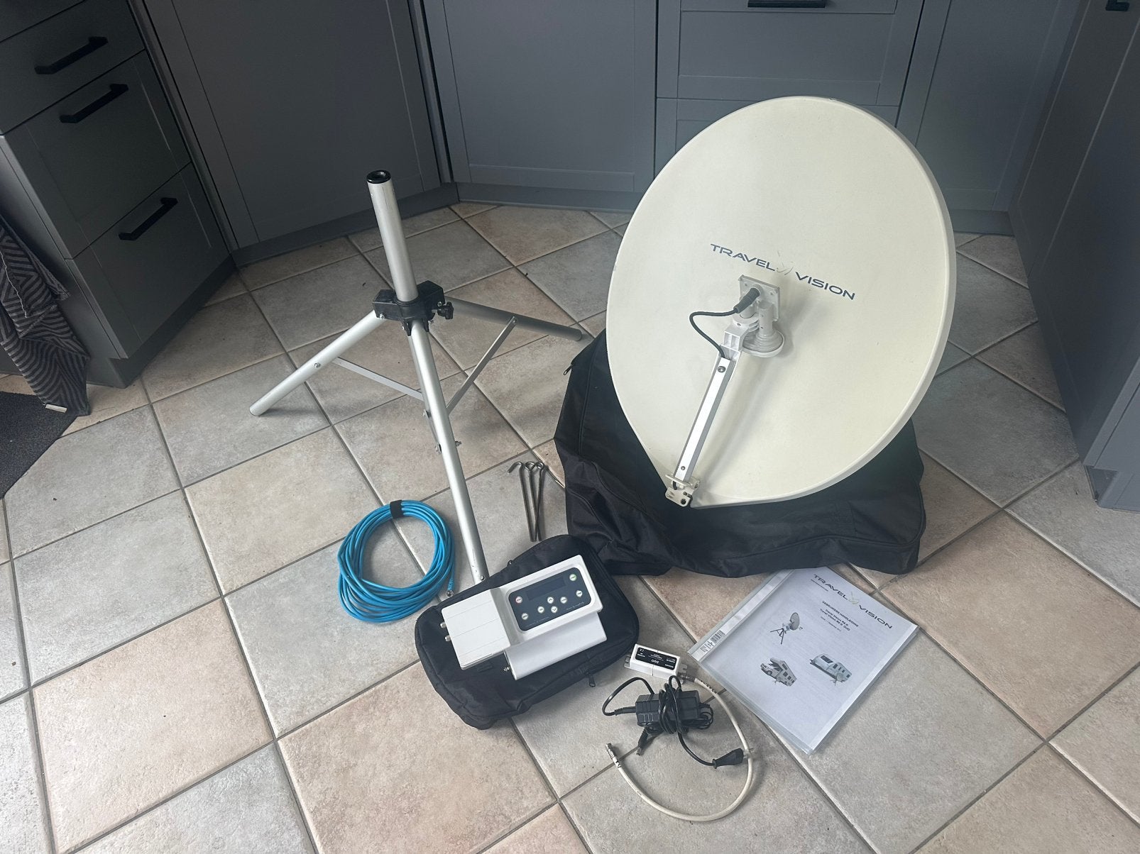 Travel Vision R6 duo compleet met smartcard, Ophalen, Zo goed als nieuw, (Schotel)antenne, Overige merken
