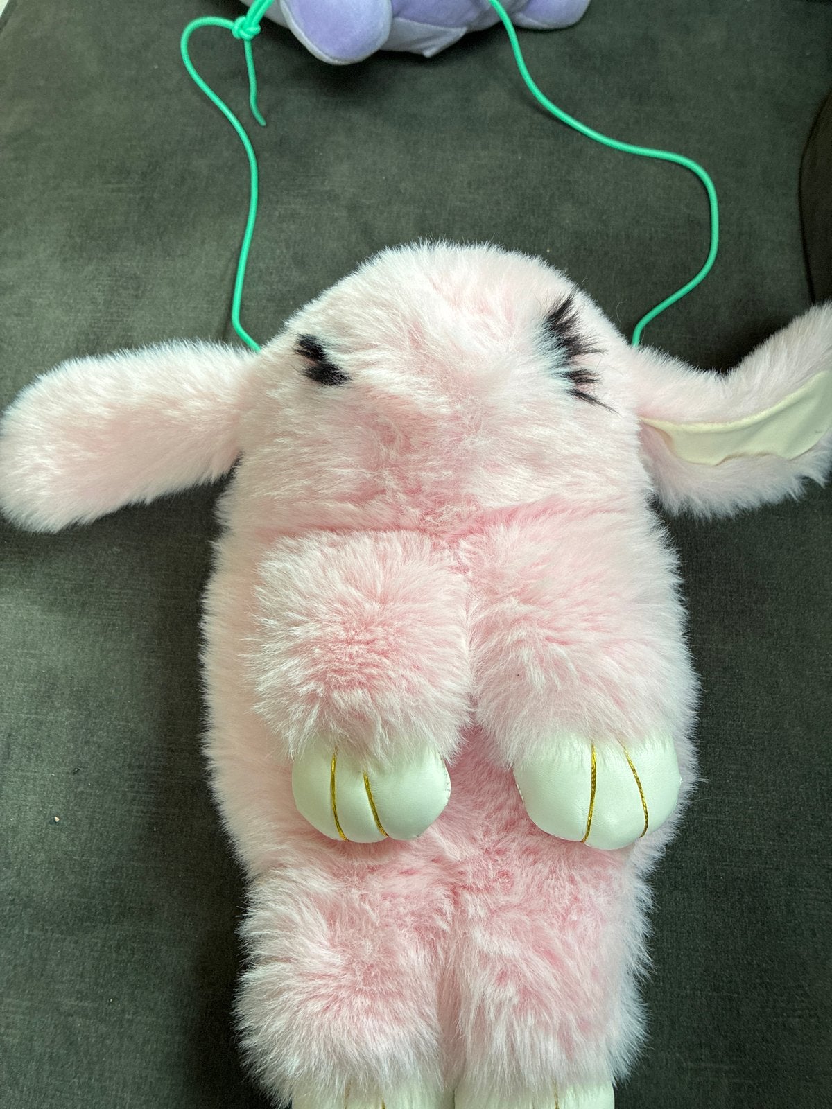 Roze Pluizige Konijnen Tas - Schattig en Uniek, Ophalen, Disney, Konijn, Zo goed als nieuw