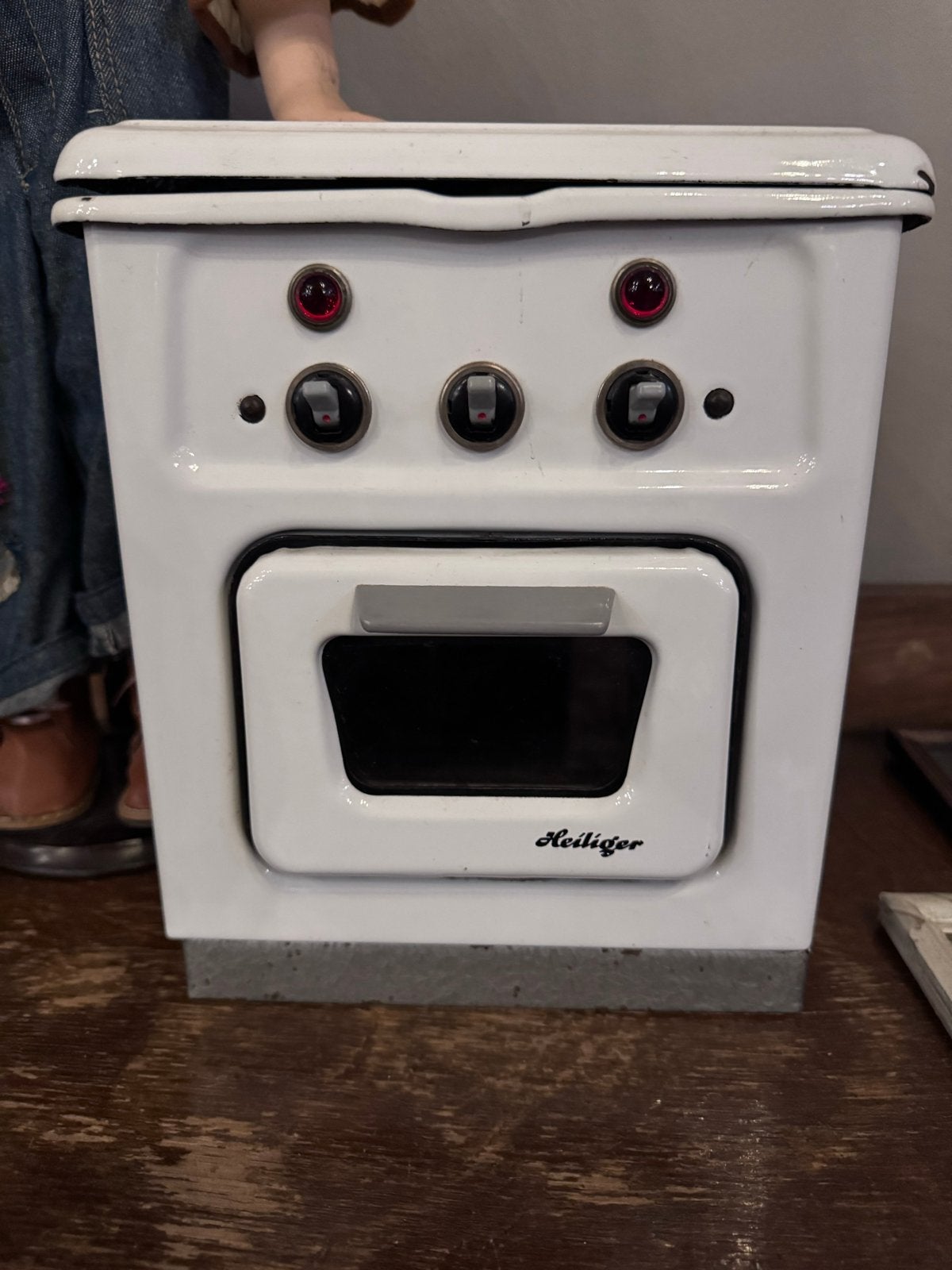 Vintage Mini Fornuis met Oven en Kookplaten, Ophalen
