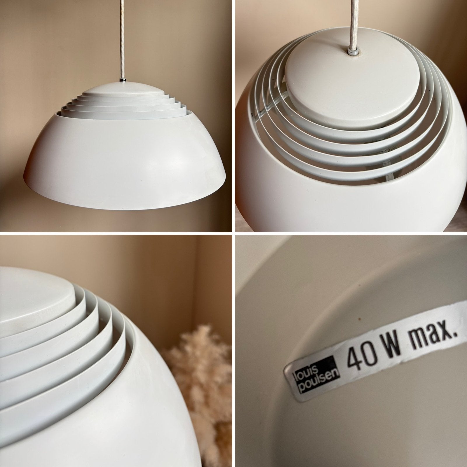 Vintage DEENS DESIGN hanglamp Louis Poulsen AJ Royal UNIEK, Ophalen, E14 (klein), Zo goed als nieuw, Vintage / DEENS design