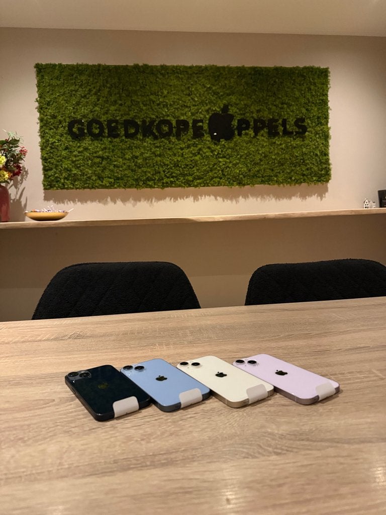 iPhone 14 128GB Paars of Blauw | 100% accu, Telecommunicatie, Mobiele telefoons | Apple iPhone, Nieuw, 128 GB, Zonder abonnement