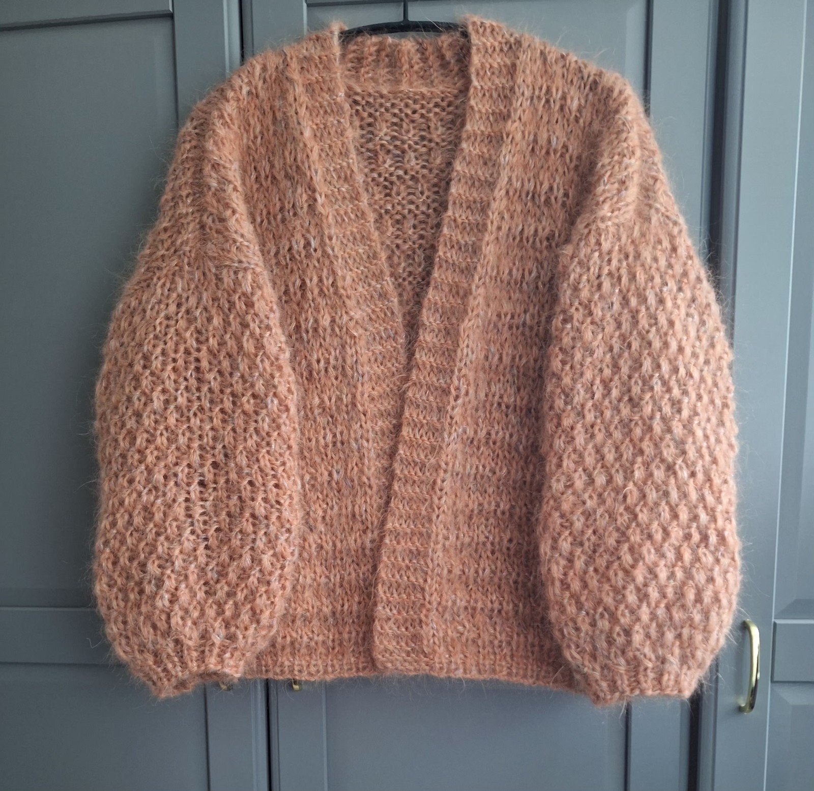 Nieuw handgemaakt mohair vest, een maat, Ophalen of Verzenden, Nieuw, Maat 46/48 (XL) of groter, Beige