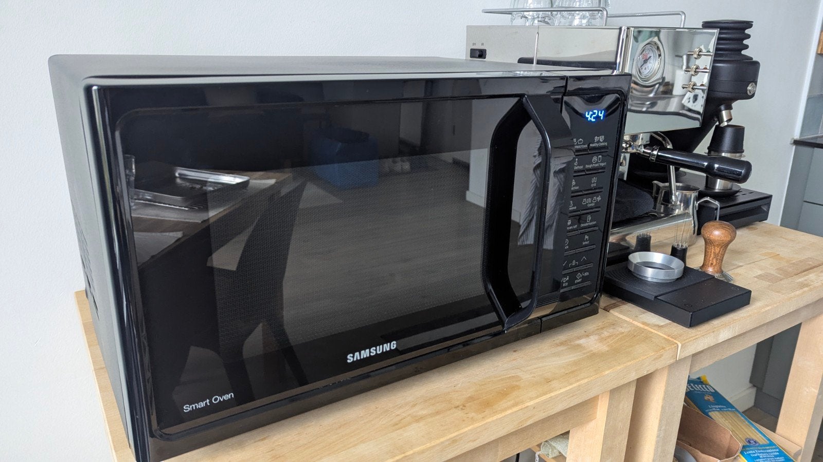 Samsung Smart Oven - Oven & Microwave, Ophalen, Combimagnetron, Zo goed als nieuw, Draaiplateau