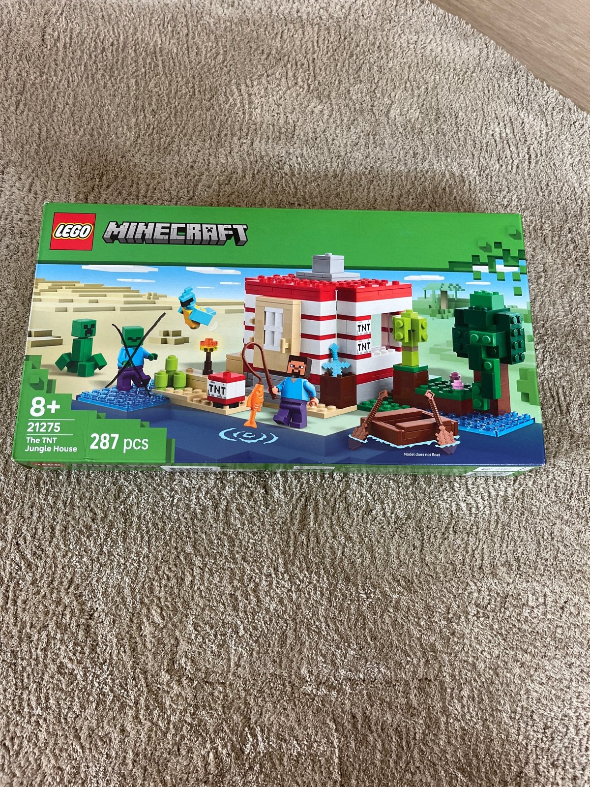 Lego Minecraft 21275 The TNT Jungle House - mist zombie, Minecraft, Lego, Ophalen of Verzenden, Zo goed als nieuw
