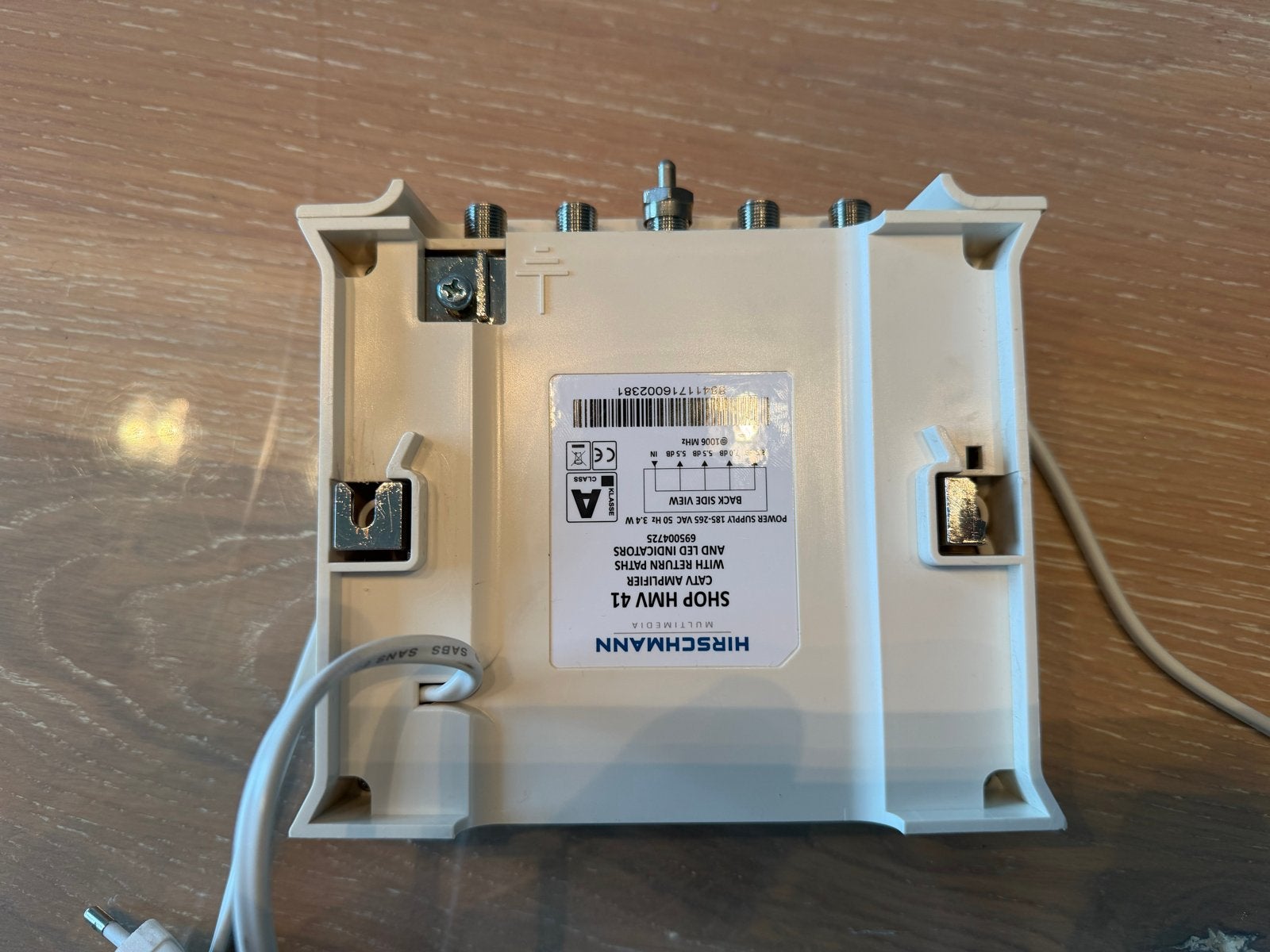 Hirschmann HMV 41 CATV versterker, Ophalen of Verzenden, Gebruikt, Minder dan 2 meter, Overige kabels