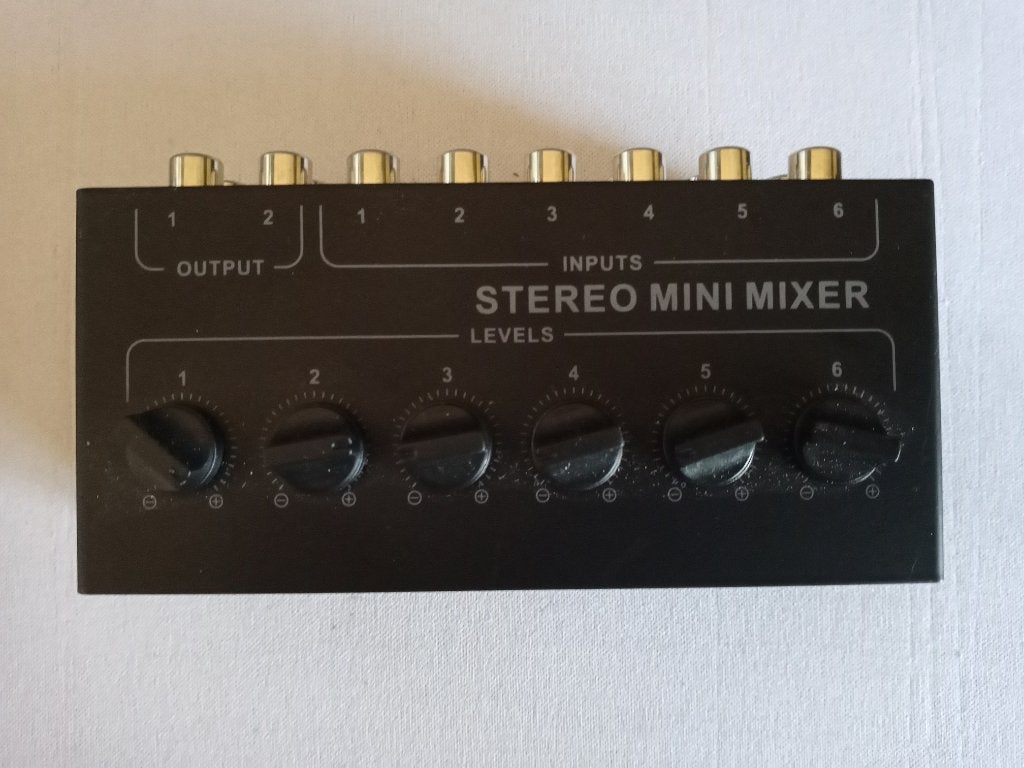 Mini Audiomixer., Ophalen of Verzenden, Zo goed als nieuw, 5 tot 10 kanalen