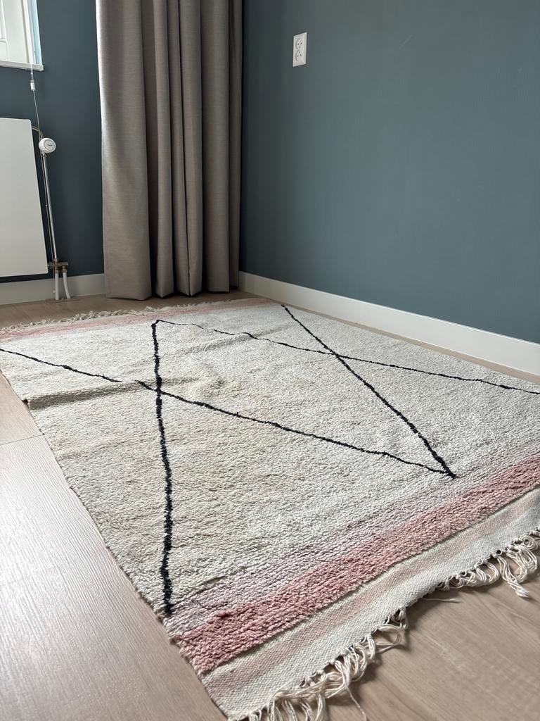 Tapis Petit vloerkleed 120x170 cm, gebruikt, Ophalen, Gebruikt, 100 tot 150 cm, Wit