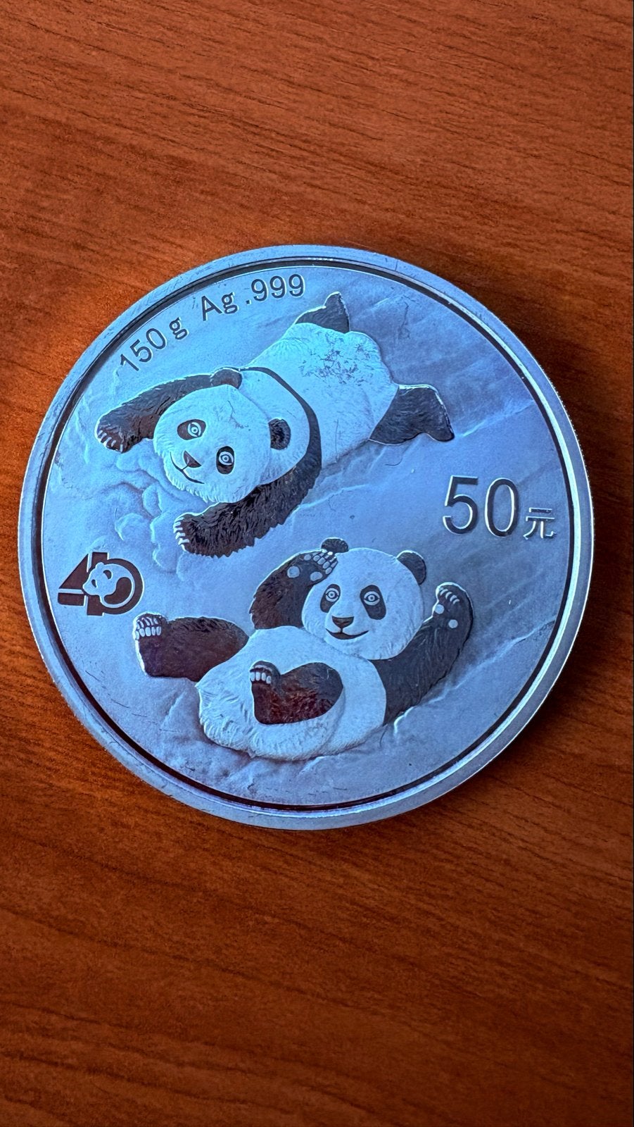 Zilveren Panda munt 150 gram 999 zilver 2022, Ophalen, Oost-Azië, Losse munt, Zilver