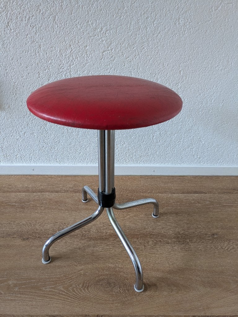 Vintage retro kruk, Huis en Inrichting, Ophalen, Gebruikt, Overige materialen