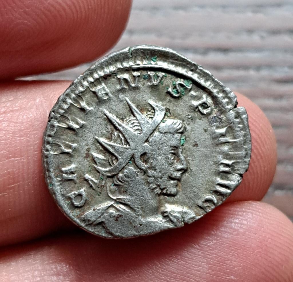 Gallienus - Antoninianus van zilver, Postzegels en Munten, Ophalen of Verzenden, Overige landen, Losse munt, Zilver