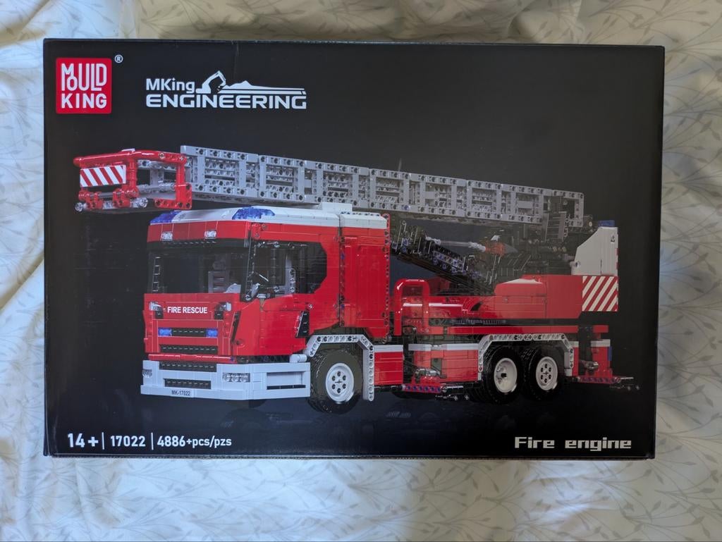 Mould King 17022 brandweerauto - 4886 onderdelen - Nieuw, Overige merken, Nieuw, Ophalen of Verzenden, Groter dan 1:32