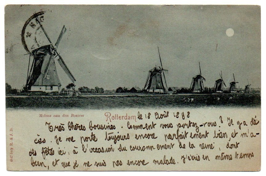 Rotterdam Molens aan den Boezem 1898, Ophalen, Voor 1920, Gelopen, Zuid-Holland