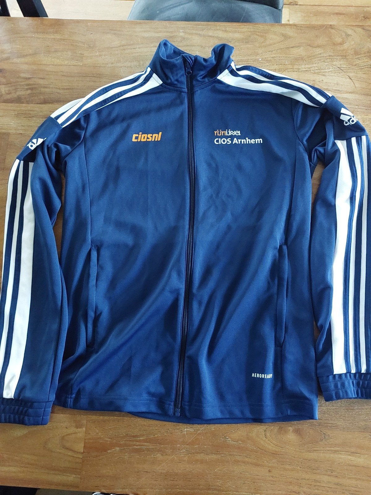 Adidas CIOS Rijn IJssel trainingsjack maat M, Ophalen of Verzenden, Zo goed als nieuw, Adidas, Maat 48/50 (M)