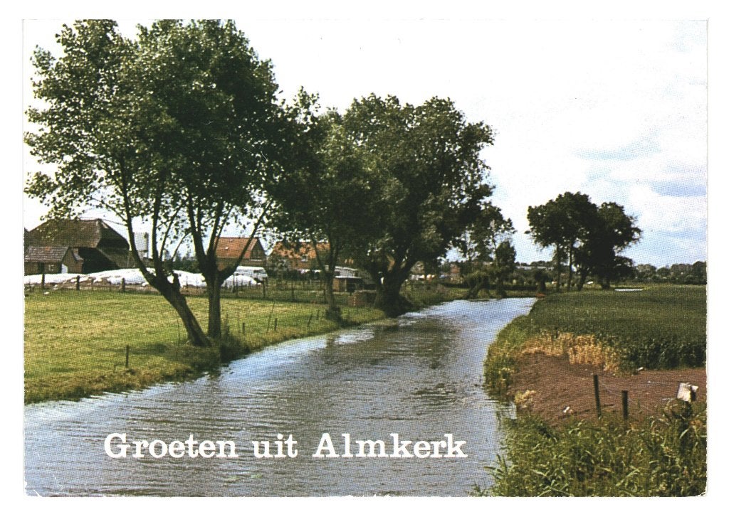 42117 Almkerk 80+ N Br Gelopen met Postzegel, Verzamelen, Ophalen of Verzenden, 1980 tot heden, Gelopen, Noord-Brabant