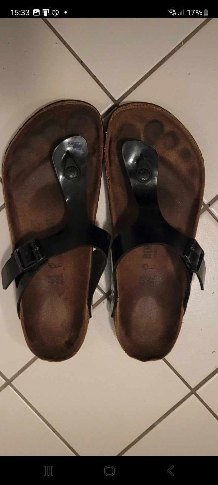 Birkenstock teenslippers Maat 41, Kleding | Dames, Schoenen, Slippers, Zwart, Ophalen of Verzenden, Gedragen