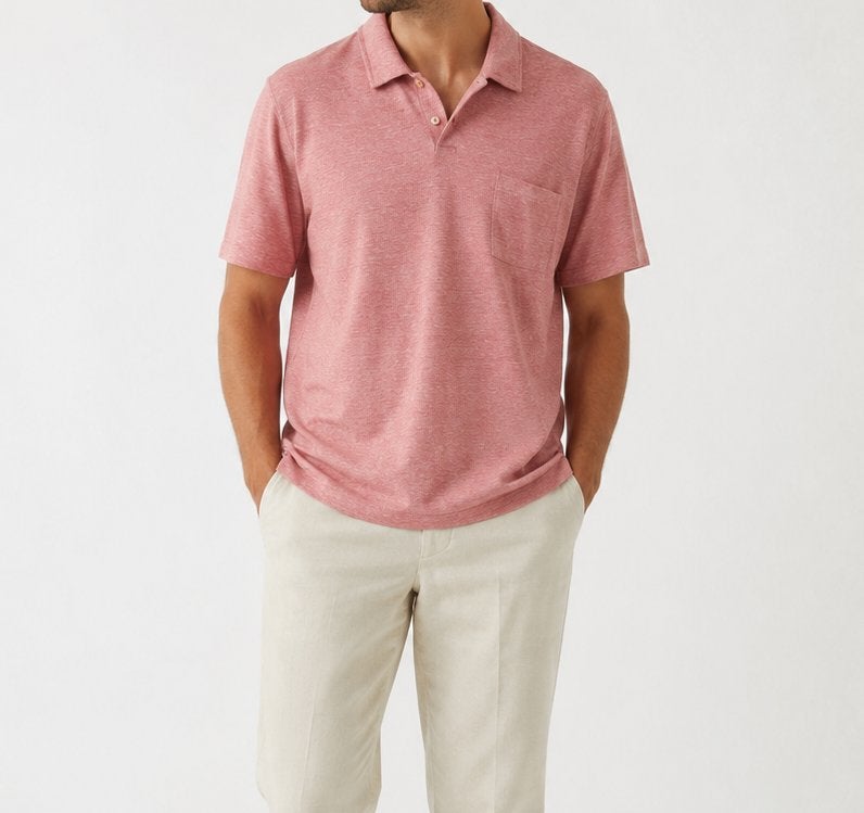 Ermenegildo Zegna polo – maat L – luxe linnenmix, Maat 52/54 (L), Ermenegildo Zegna, Ophalen of Verzenden, Zo goed als nieuw