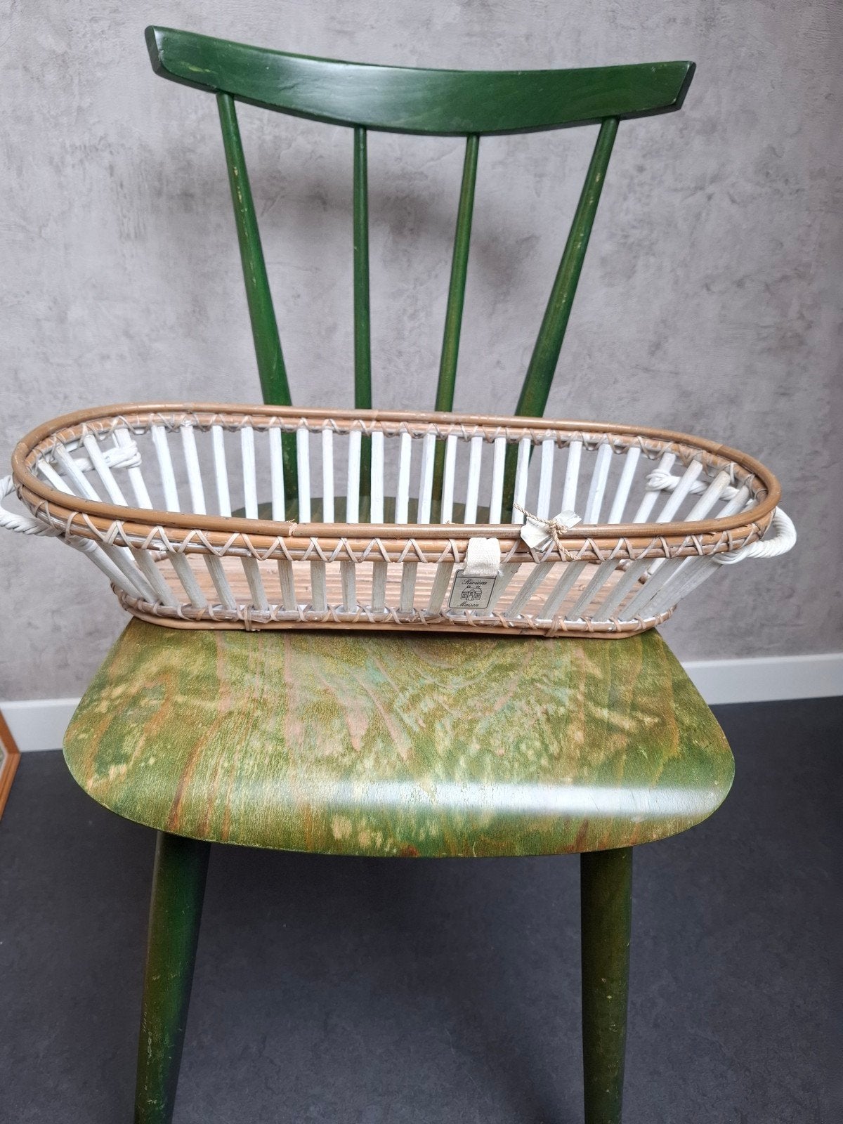 Riviera Maison rieten brood  mand - Zo goed als nieuw, Ophalen, Natuurlijk materiaal, Wit, Landelijk