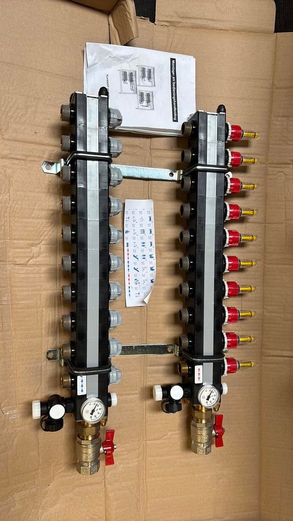 ThermaNext Thermflex 10 Groeps kunststof open verdeler, Doe-het-zelf en Verbouw, Verwarming en Radiatoren, 30 tot 80 cm, Overige typen