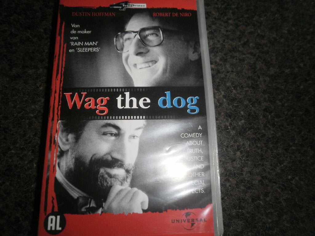 WAG THE DOG! Top Speelfilm Komedie Op Ex-Rental VIDEO!, Gebruikt, Verzenden, Alle leeftijden, Ex-rental