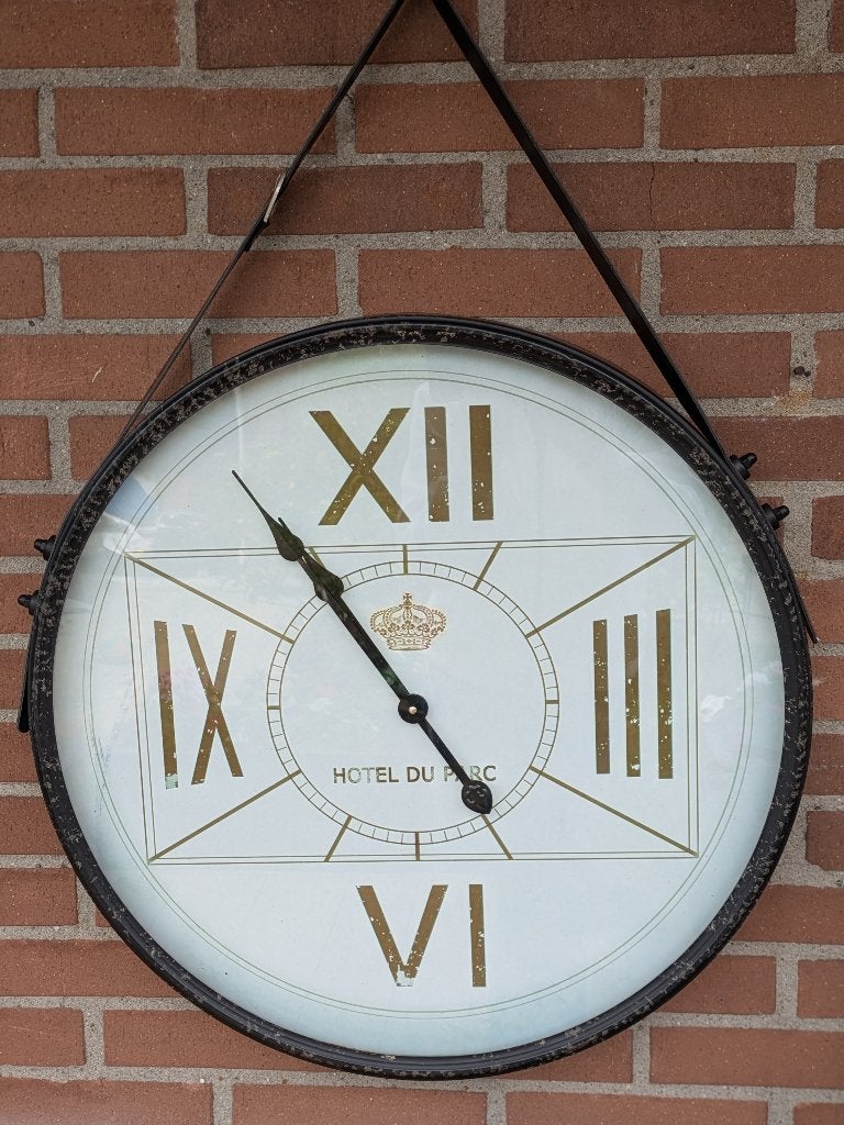 Grote Klok voor Binnen of Buiten 59 cm, Huis en Inrichting, Woonaccessoires | Klokken, Ophalen, Zo goed als nieuw, Analoog, Wandklok