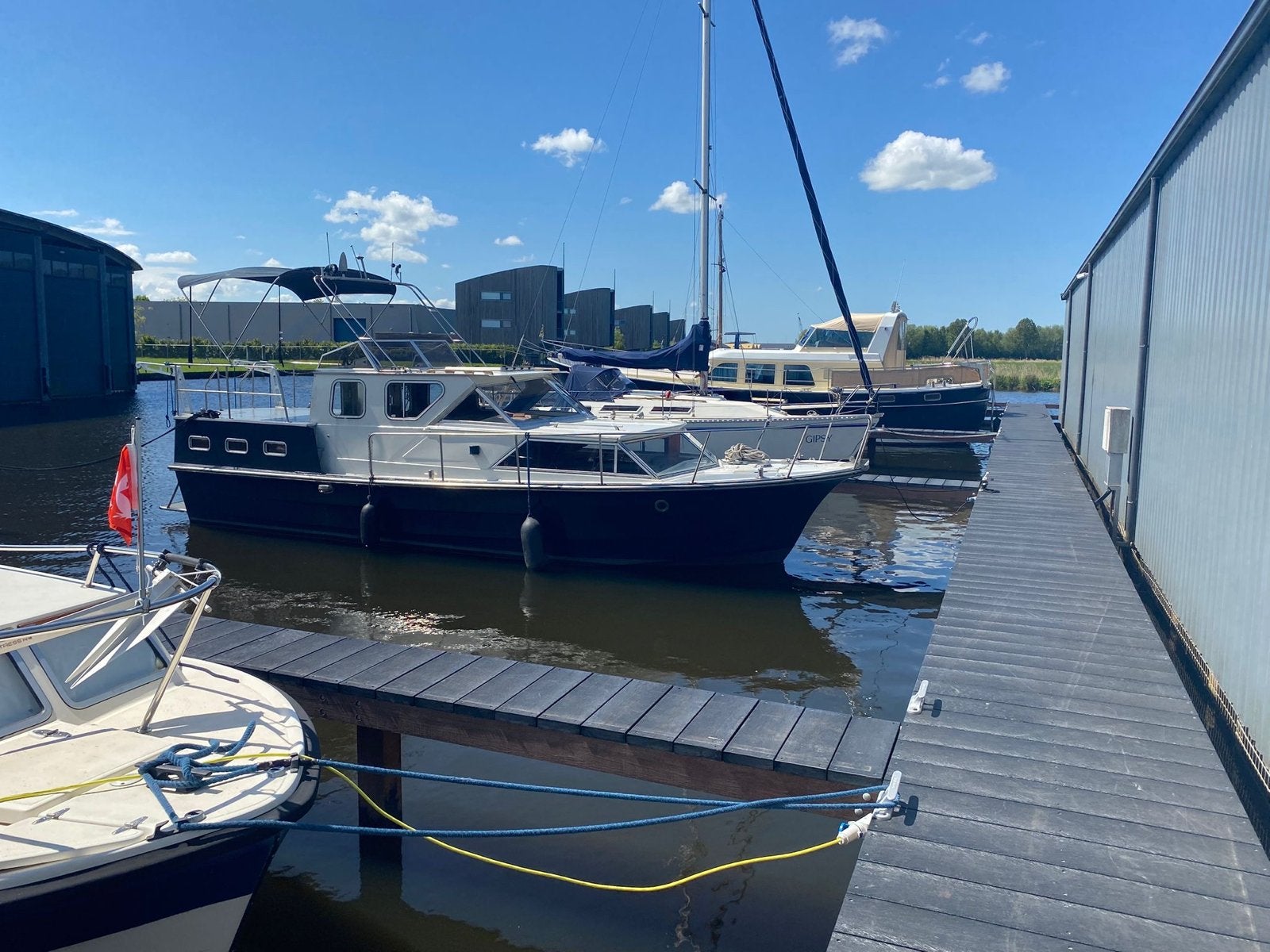 Marco Kruiser 11,5 meter Vaarklaar met ligplaats in Grou, Watersport en Boten, Motorboten en Motorjachten, Gebruikt, Polyester