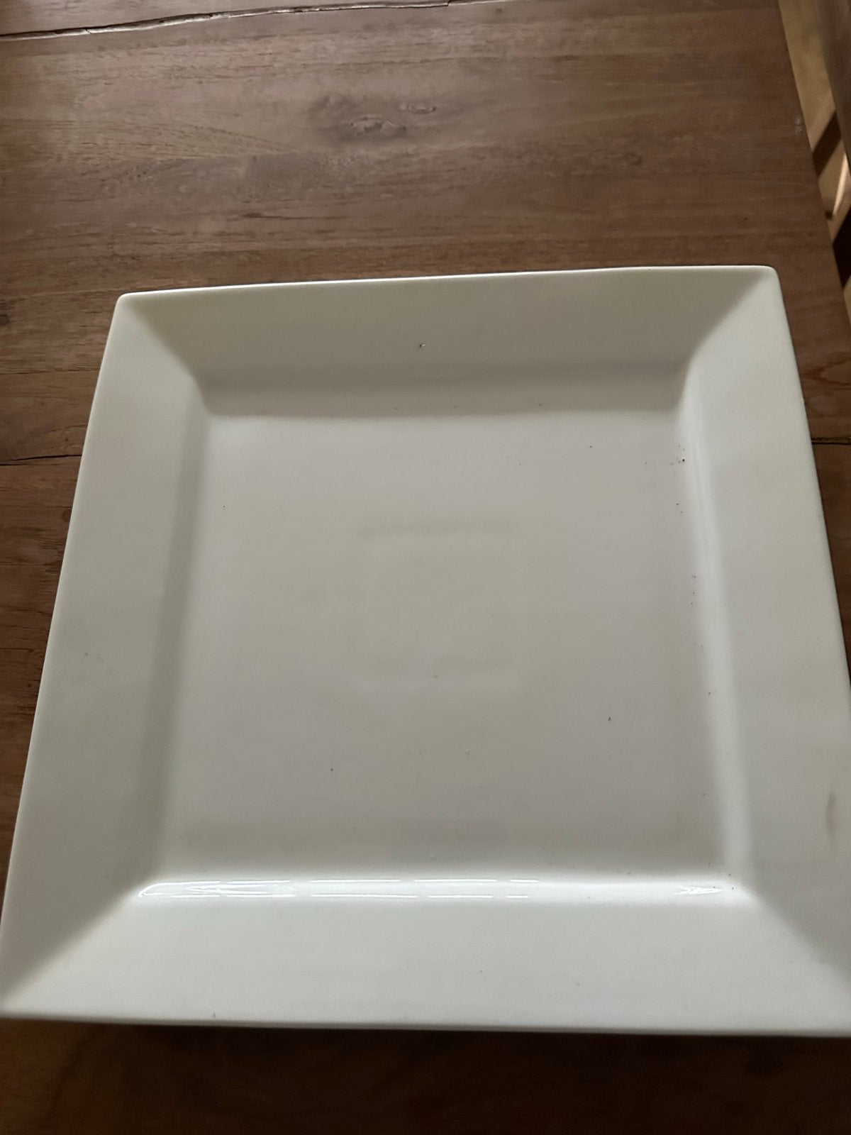 Set van 6 Hema porseleinen vierkante borden, Huis en Inrichting, Hema, Ophalen of Verzenden, Zo goed als nieuw, Bord(en)