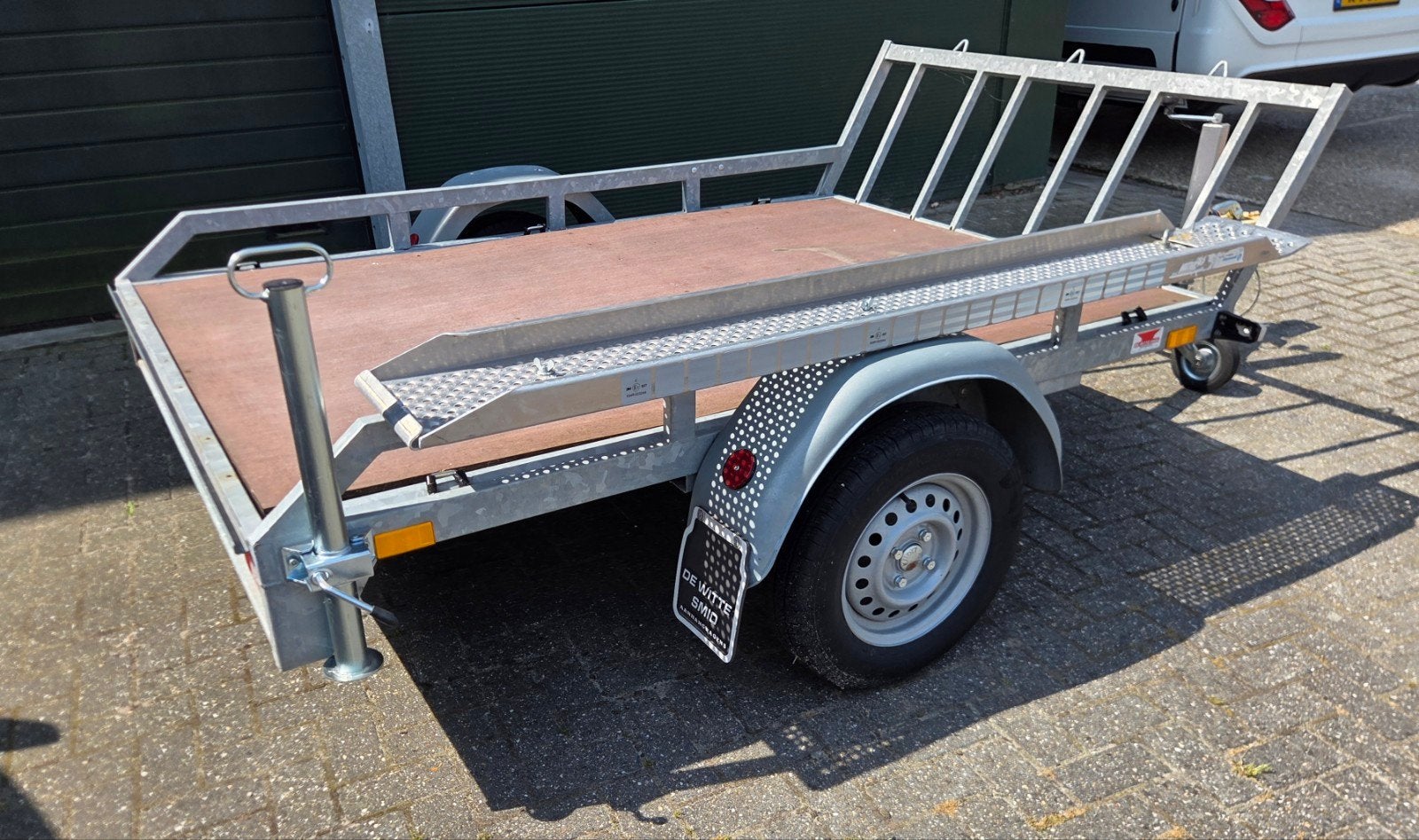 Motortrailer - motoraanhanger Twins - 2 motoren - br. 150 cm, Ophalen, Gebruikt