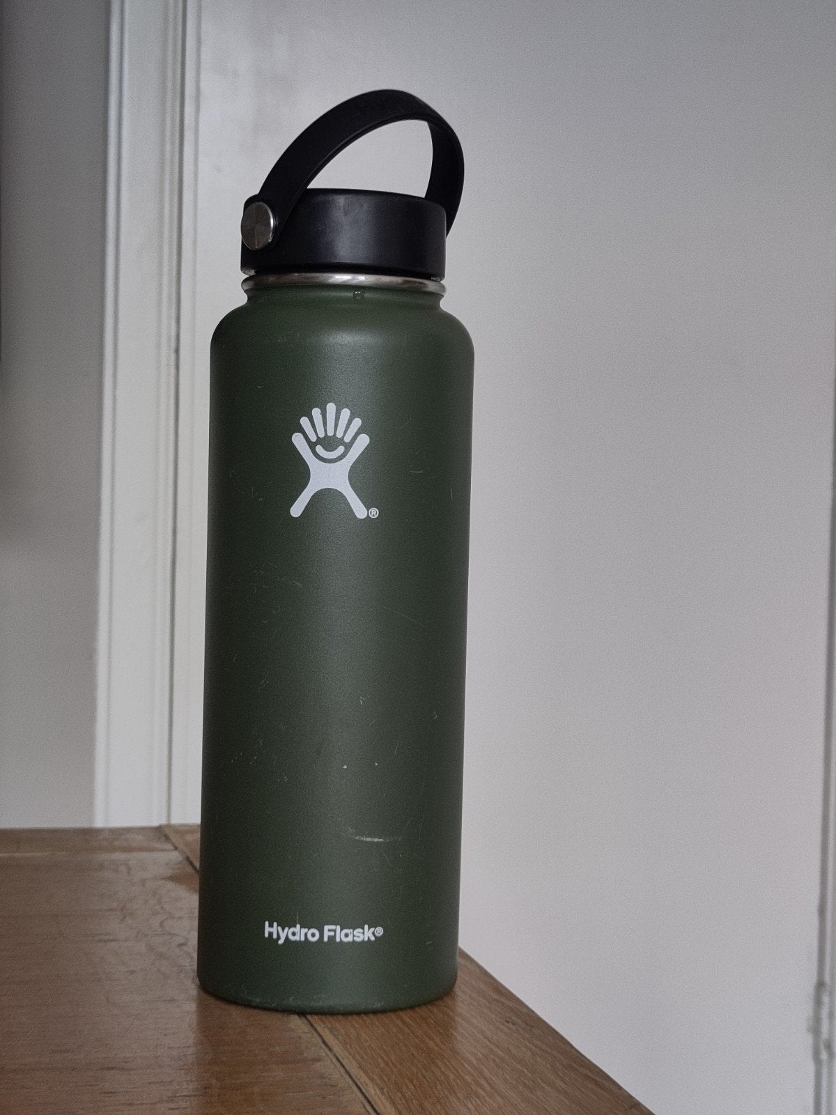 Hydro Flask 40 Oz 1.13 L wide mouth thermosfles, Ophalen of Verzenden, Metaal, Overige merken, Groen