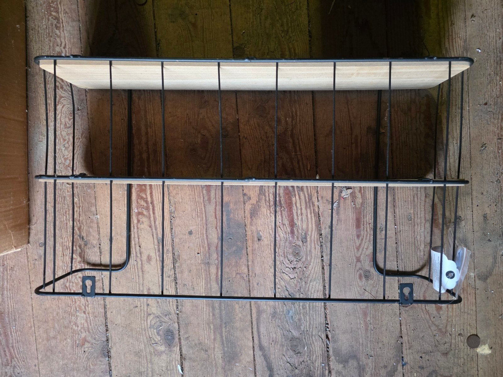 Nieuw wandrek met houten planken en metalen frame, Ophalen of Verzenden, Nieuw