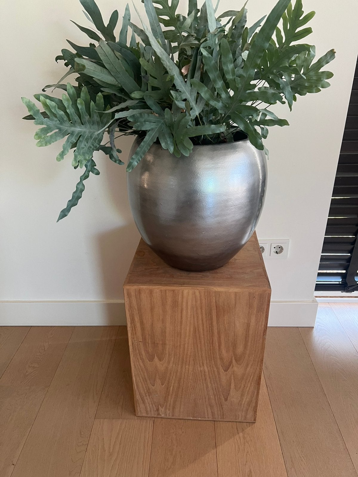 Grote bloempotten zilver binnen 37cm x 37cm, Ophalen, Zo goed als nieuw