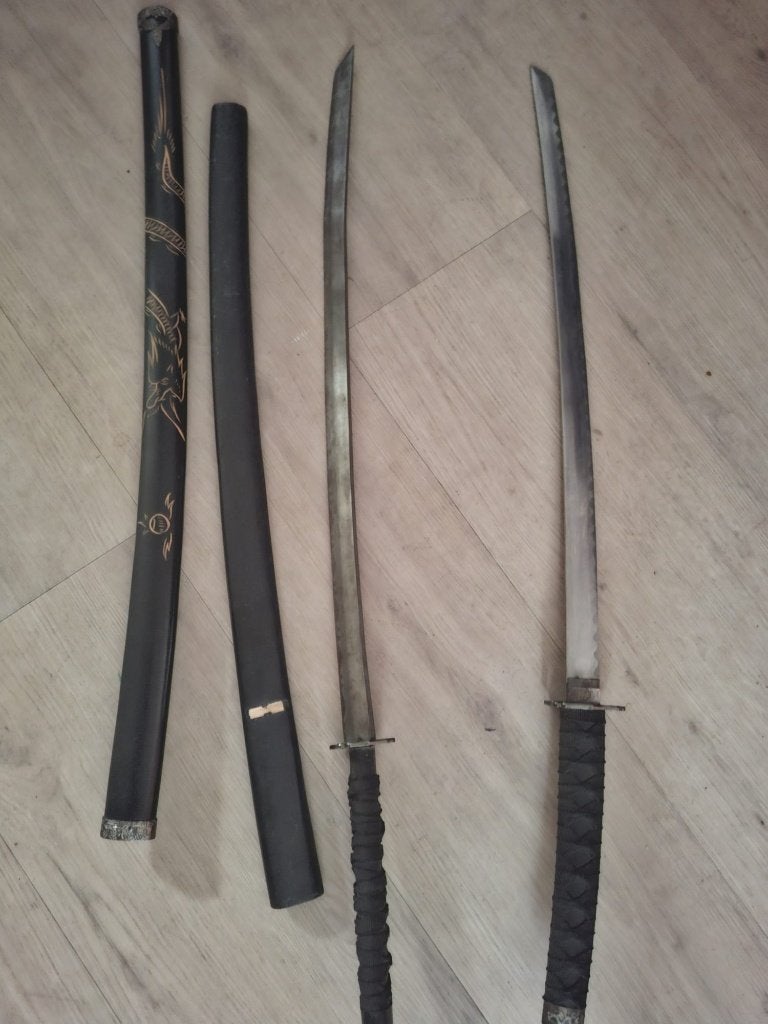 Samoerai zwaarden, Ophalen