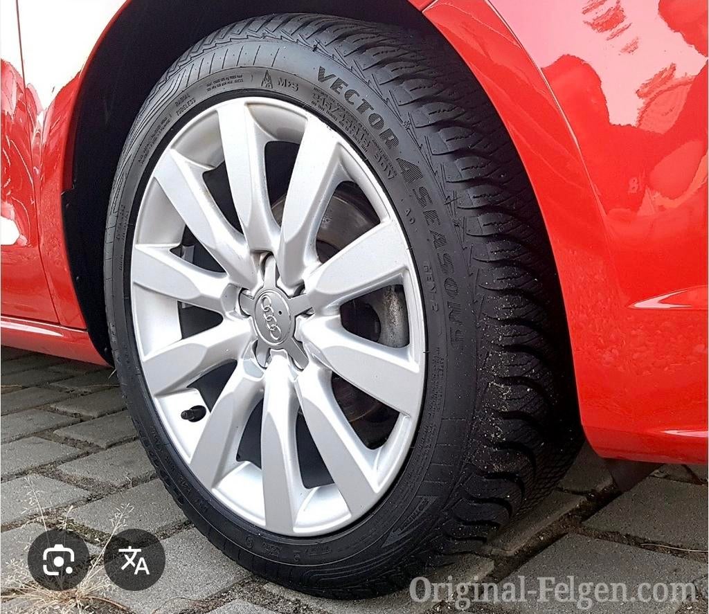 Orginele audi a1 zomer set velgen 5x100 16 inch, Auto-onderdelen, Banden en Velgen, Ophalen, 215 mm, 16 inch, Banden en Velgen