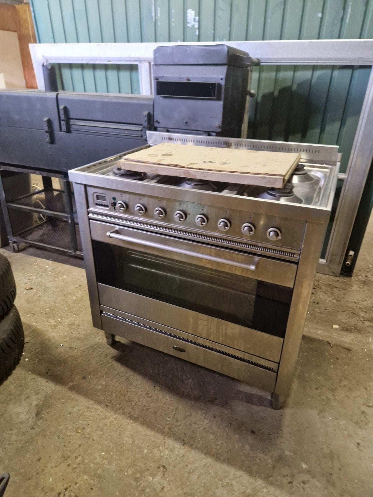 Boretti Fornuis met Oven - Gasfornuis en Elektrische Oven, Gebruikt, 60 cm of meer, Gas, Vrijstaand