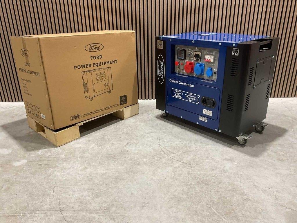 Ford FDT10200 Stroomgenerator/aggregaat‼️, Ophalen, Elektrisch startend, Dieselolie, Nieuw