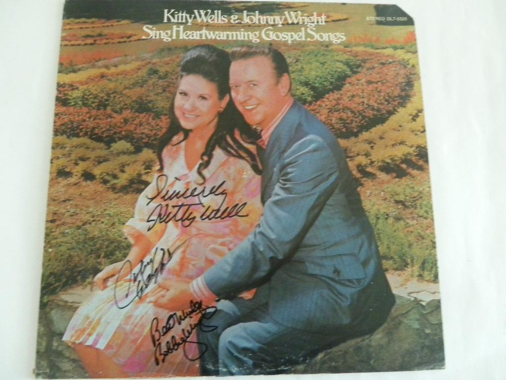 LP Kitty Wells And Johnny Wright - GESIGNEERD, Ophalen of Verzenden, Gebruikt, 12 inch