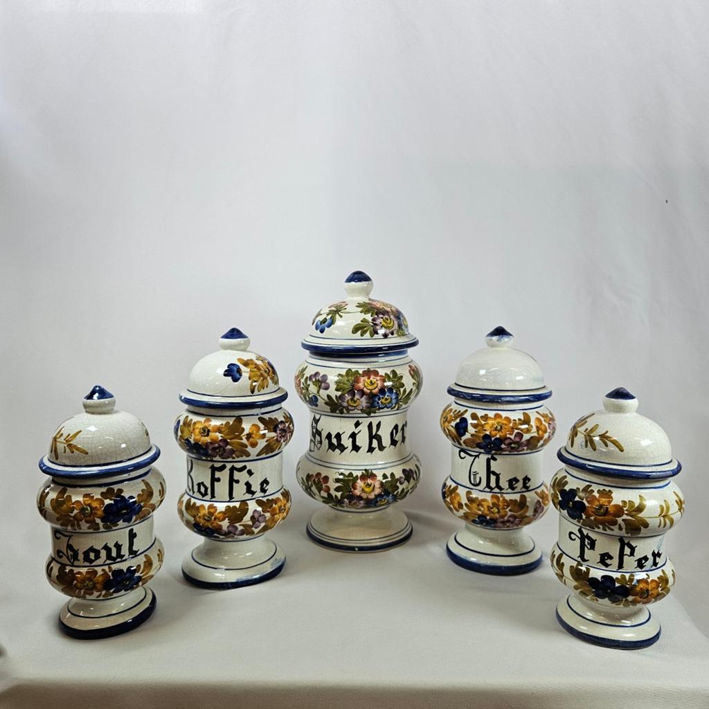 Antieke  Keukenset (5 stuks), Antiek en Kunst, Ophalen of Verzenden