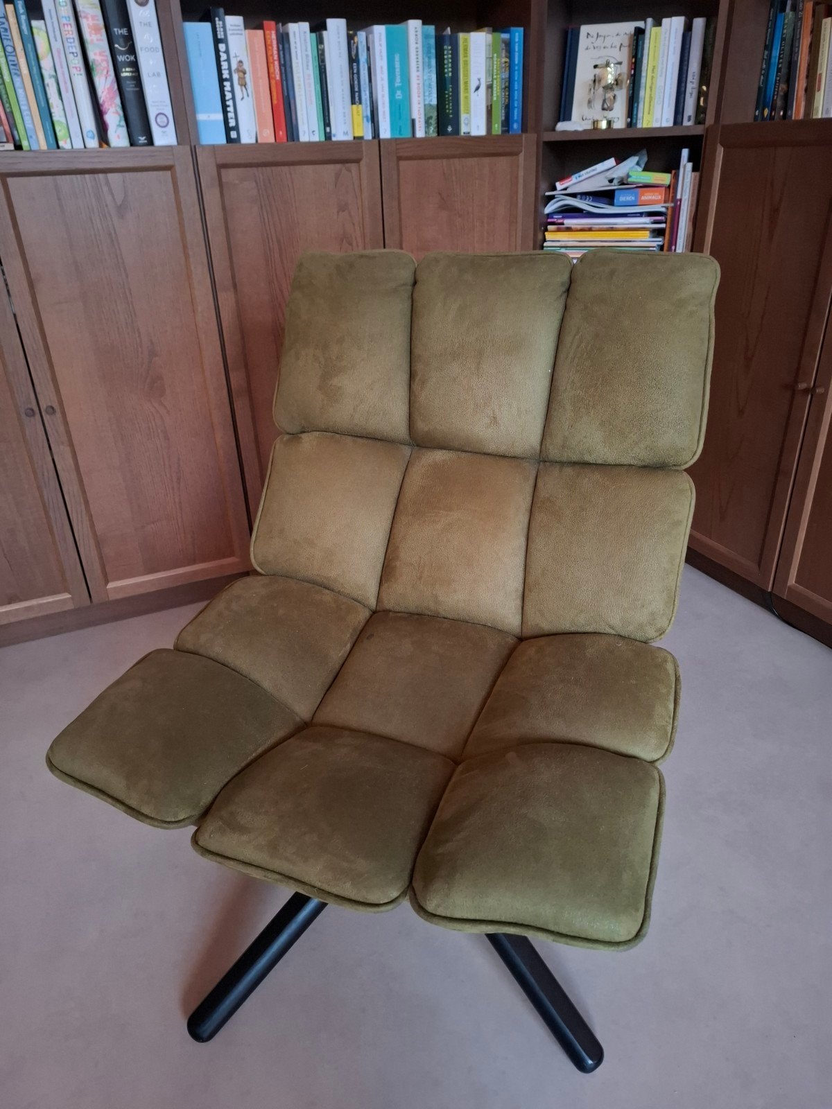 Eleonora Daan Stoel - Olijfgroen, Modern, Comfortabel, Gebruikt, Overige kleuren, Ophalen of Verzenden