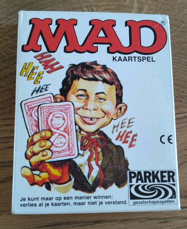 MAD Kaartspel - Parker, Hobby en Vrije tijd, Gezelschapsspellen | Kaartspellen, Vijf spelers of meer, Ophalen of Verzenden, Zo goed als nieuw