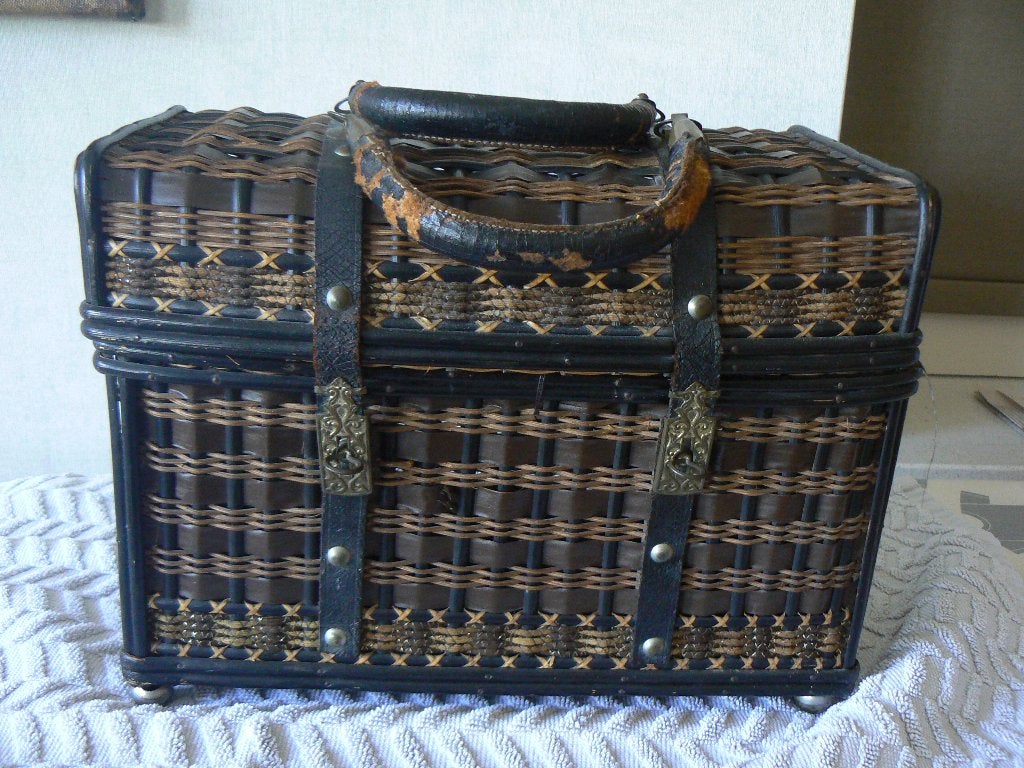 Reismand (je) Antiek uit circa1900 mand, Antiek en Kunst, Ophalen of Verzenden