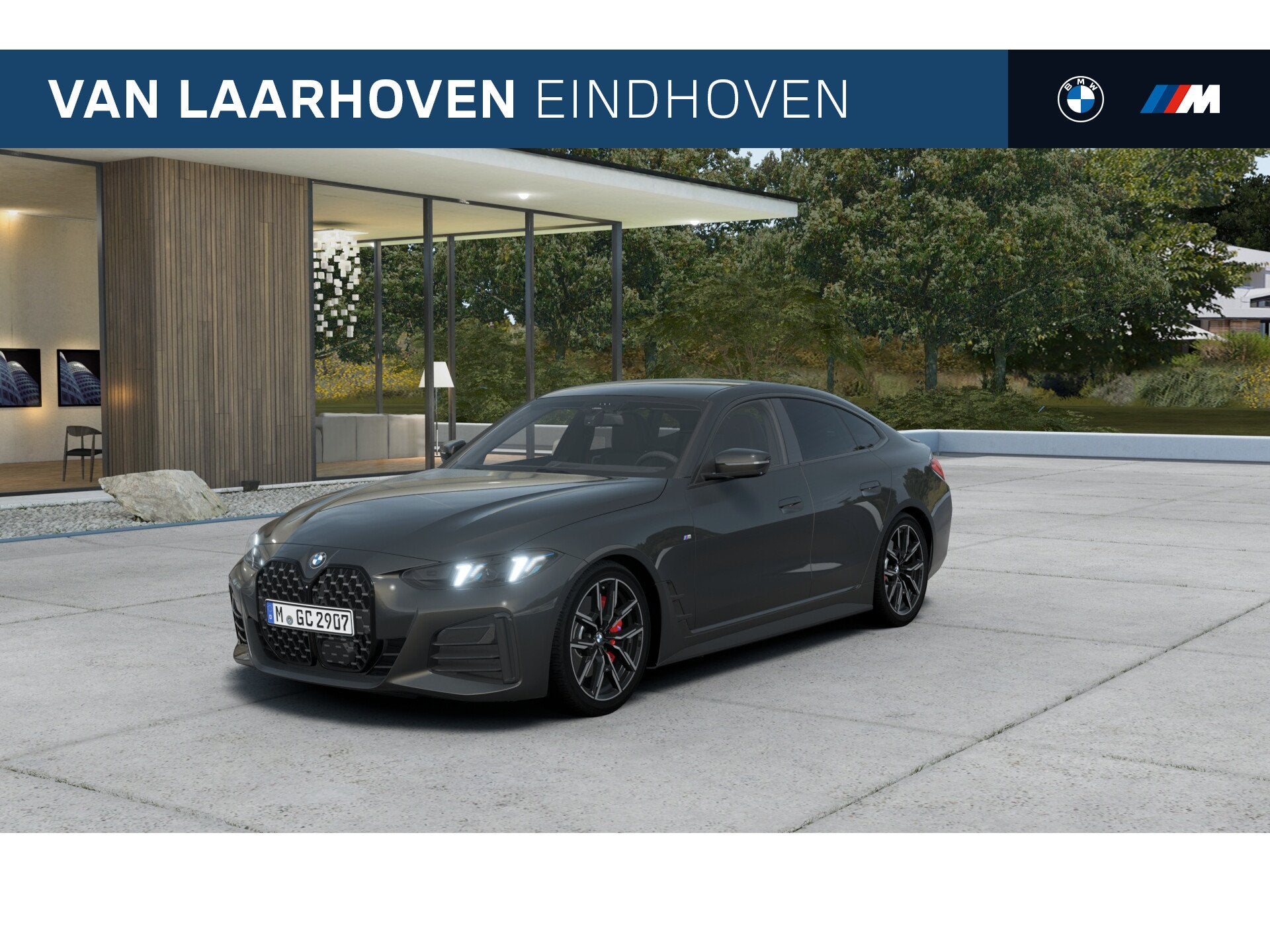 BMW 4 Serie Gran Coupé 420i M Sport Automaat / Parking Assi, Automaat, Zwart, Leder, Bedrijf