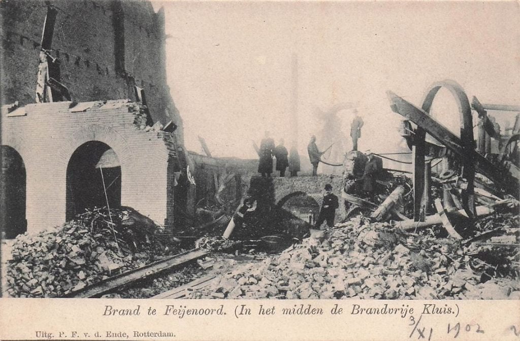 703-059-003 Brand te Feijenoord Rotterdam, Verzamelen, Verzenden, Voor 1920, Zuid-Holland