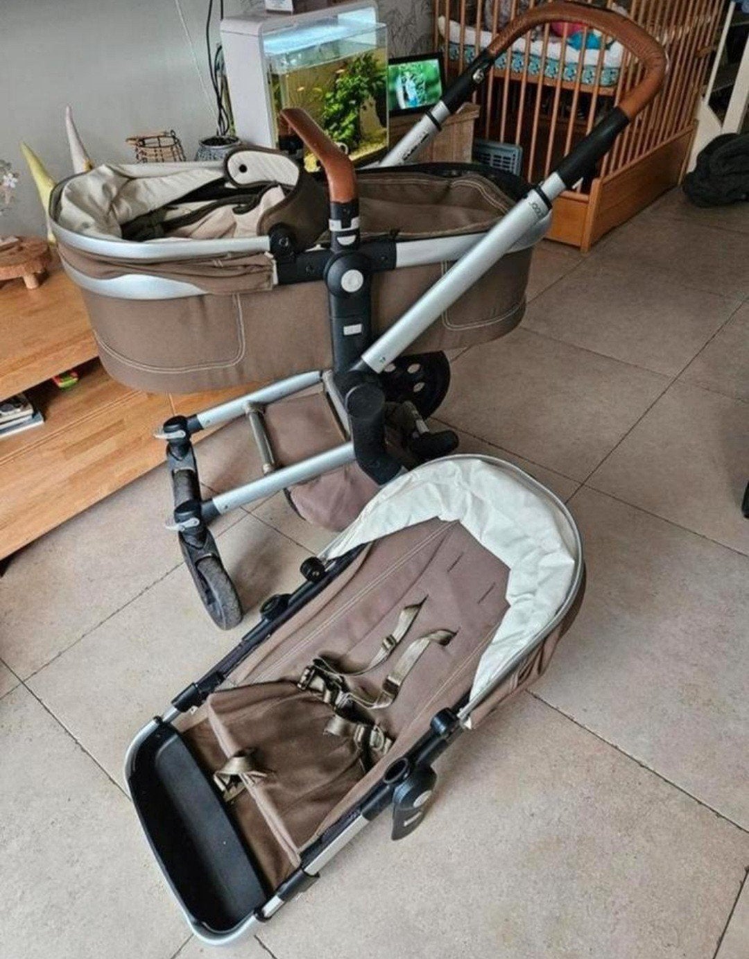 Joolz Kinderwagen met reiswieg en zitje, Gebruikt, Combiwagen, Met reiswieg, Ophalen