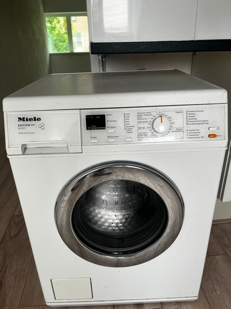 Miele W3371 Edition 111 wasmachine – 7 kg – 1400 toeren, Ophalen, Gebruikt, 85 tot 90 cm, 1200 tot 1600 toeren
