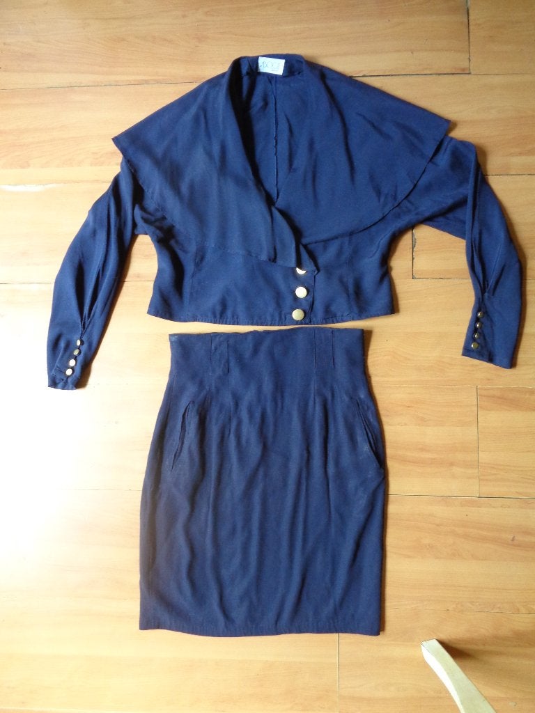 Pakje blouse met rok Bogie, Maat 38/40 (M), Blauw, Bogie, Ophalen of Verzenden