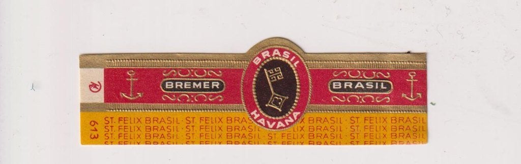 sigarenbanden - BREMER BRASIL, Ophalen of Verzenden, Zo goed als nieuw, Sigarenbandjes