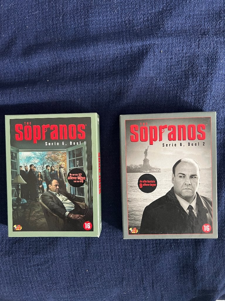 The Sopranos Seizoen 6 2 x 4DVD Boxen 21 afleveringen, Maffia en Misdaad, Engels, Vanaf 16 jaar, Ophalen of Verzenden