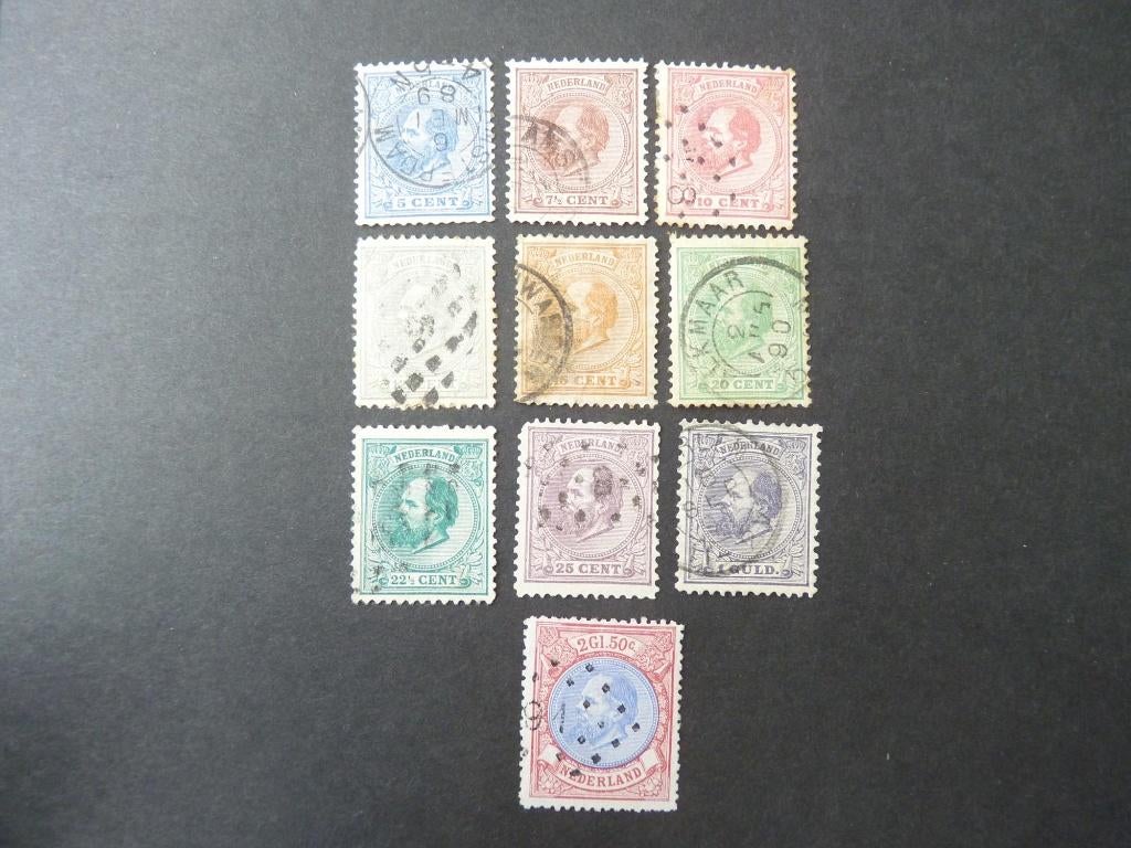 nederland oud kaveltje willem 3, gestempeld., Postzegels en Munten, Postzegels | Nederland, Verzenden, T/m 1940, Gestempeld