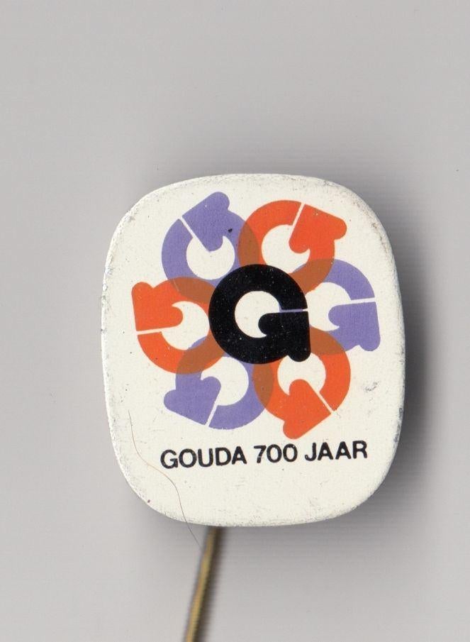Gouda 700 jaar speldje, Gebruikt, Niet vindbaar, Niet vindbaar, Speldje of Pin
