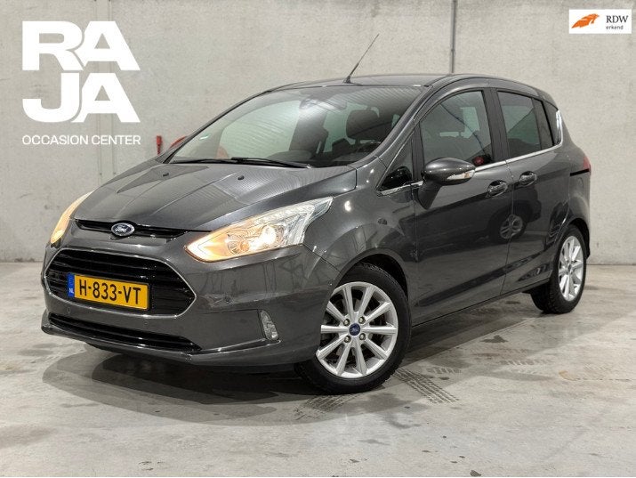 Ford B-Max 1.0 EcoBoost Titanium Navi Clima Cruise Trekhaak, Auto's, Voorwielaandrijving, Gebruikt, Bedrijf, Handgeschakeld