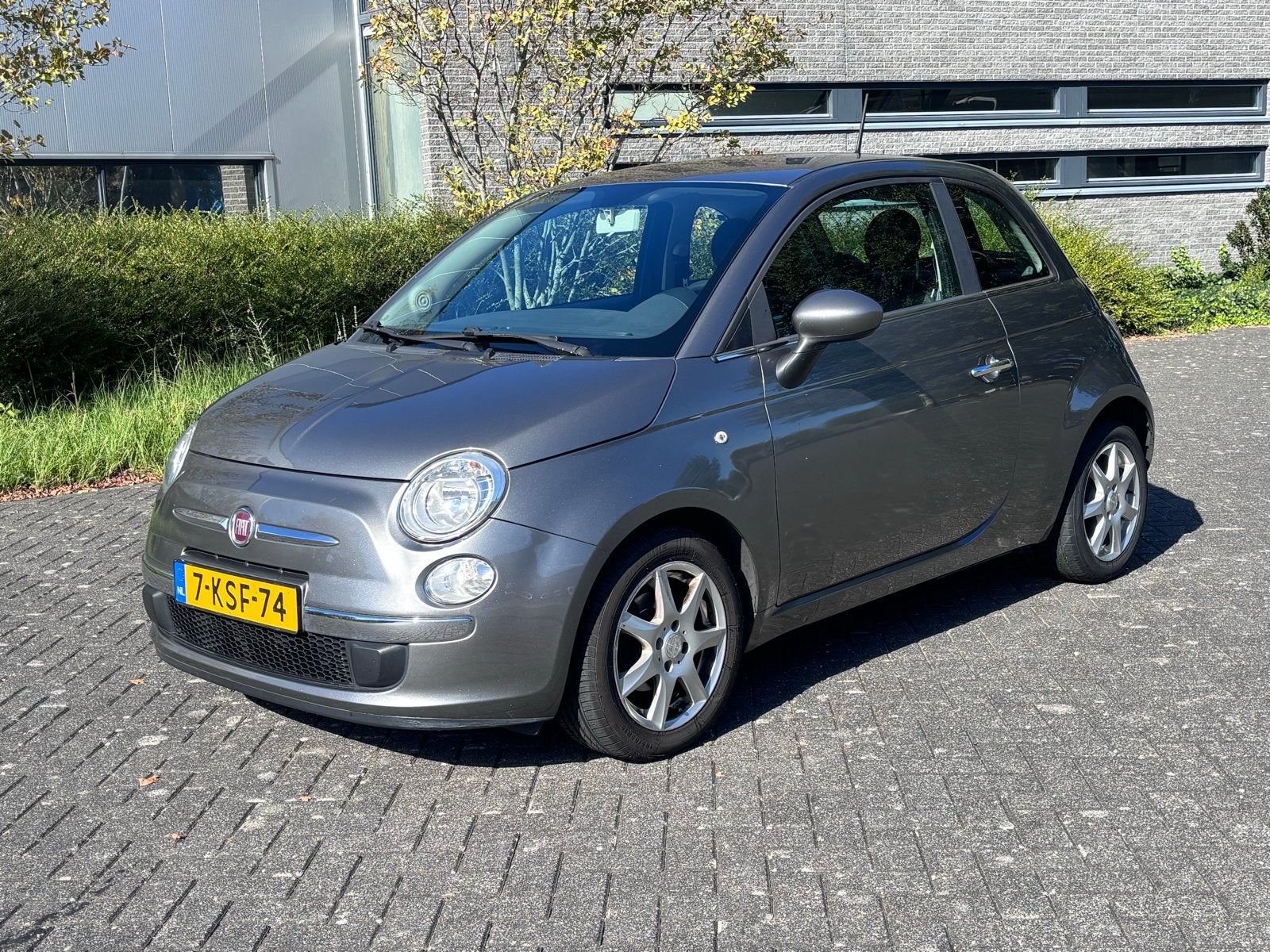 Fiat 500 0.9 Twinair 2013 Grijs Metallic Airco, Stof, 840 kg, Elektrische ramen, Origineel Nederlands